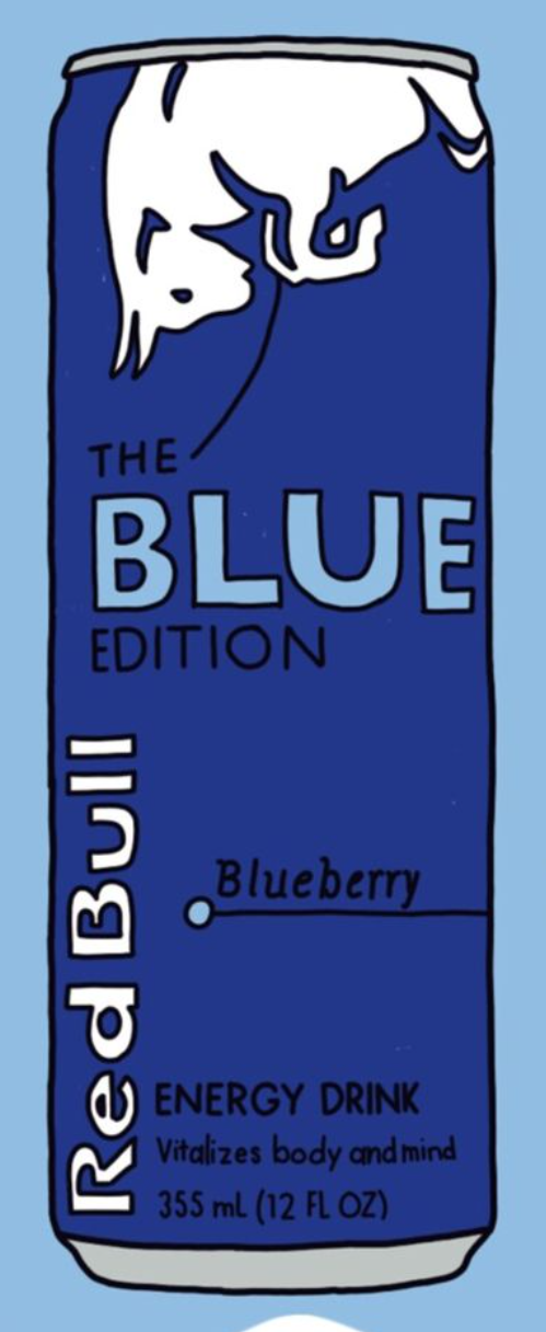 redubull blue