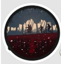 stranger things stickers يوجد اكثر من شكل