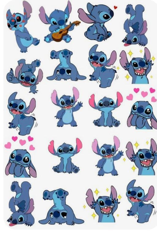 stitch يوجد اكثر من شكل